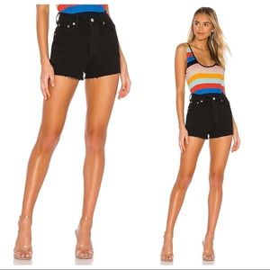 NEW! Levi’s 501 Ribcage High Waist Black Jean Shorts